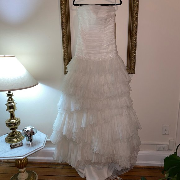 NWT ROSA CLARA WEDDING GOWN UNALTERED SAMPLE - Picture 9 of 16